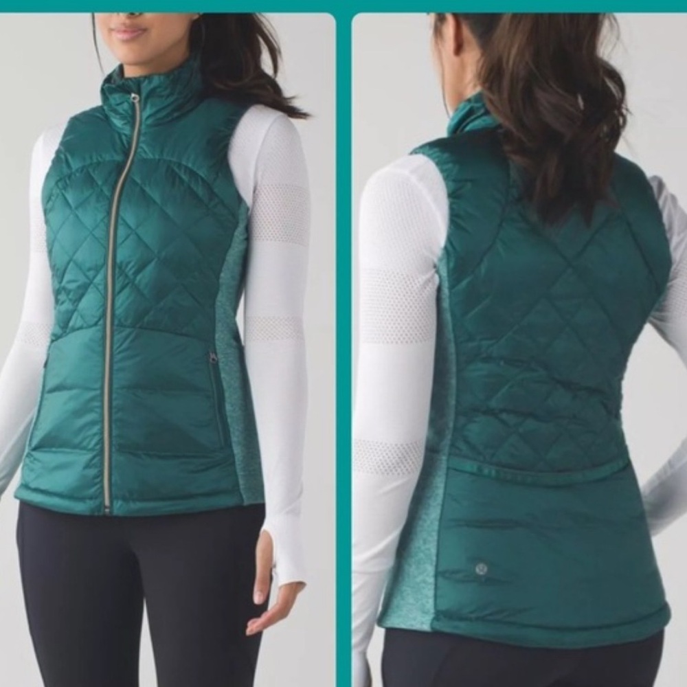 Lululemon Athletica Green Quilted Vest